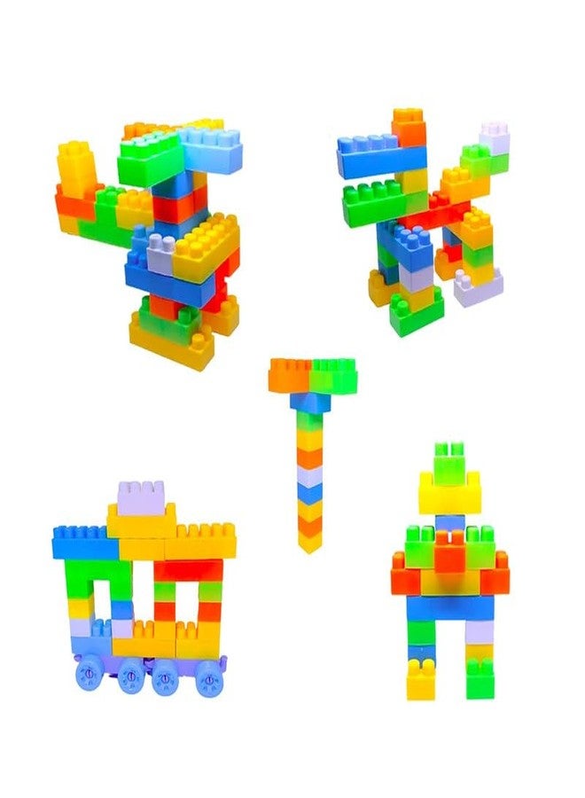 PULSBERY مكعبات بناء بلاستيكية من بولسبري، لعبة تركيب للأطفال، ألعاب ألغاز للأطفال، ألعاب تعليمية للأطفال، للبنات والأولاد - (أكثر من 170 مكعبًا مع 30 عجلة) متعددة الألوان (200 قطعة) - Image 5